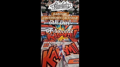 Advent Day 6, Absolute Football KABOOM! Countdown Calendar