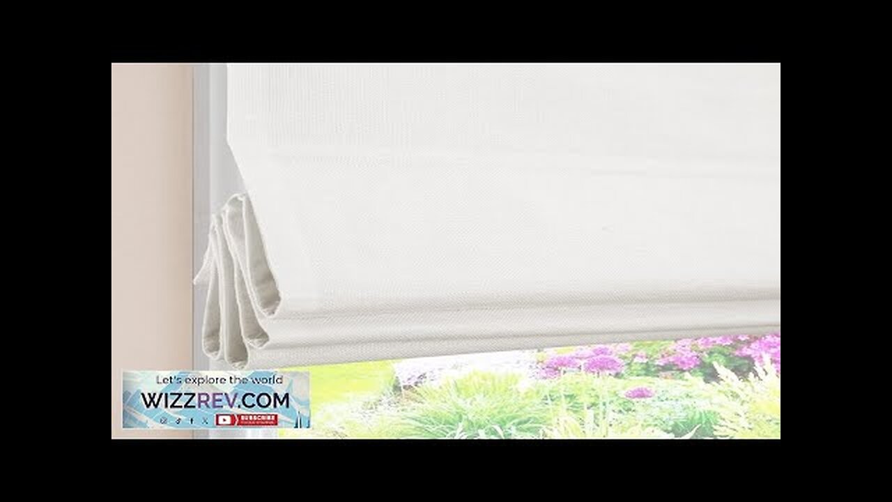 White Cordless Roman Shades Classic Premium Blackout Roman Window Shades Custom Washable Review