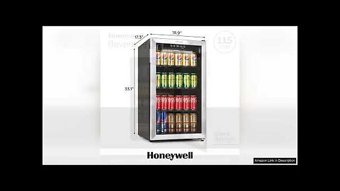 Honeywell Beverage Refrigerator and Cooler, 115 Can Mini Fridge with Glass Door Review