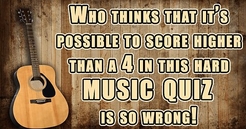Hard Music Quiz