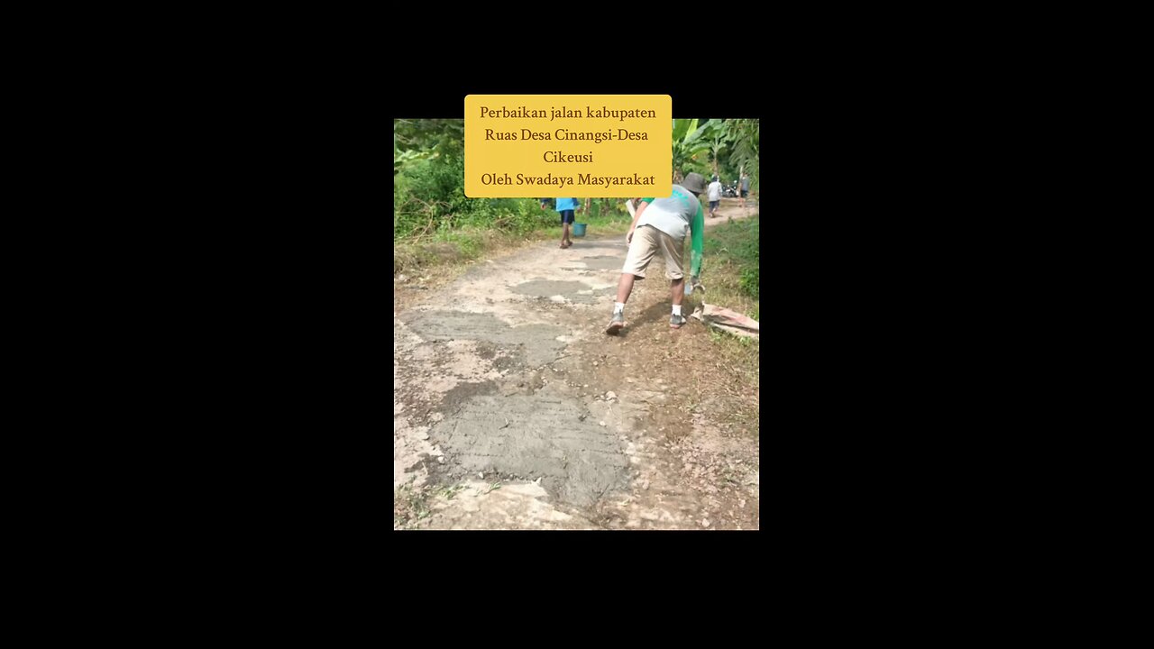 Community-Led Temporary Repair of District Road in Cikeusi Hamlet, Cinangsi Village