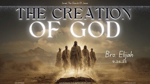 THE CREATION OF GOD