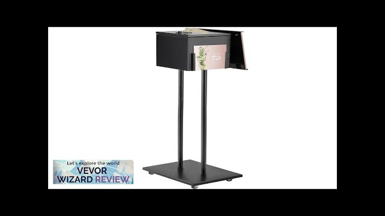 VEVOR Ballot Box Floor Standing Suggestion Box with Sign Holder and Lock Review