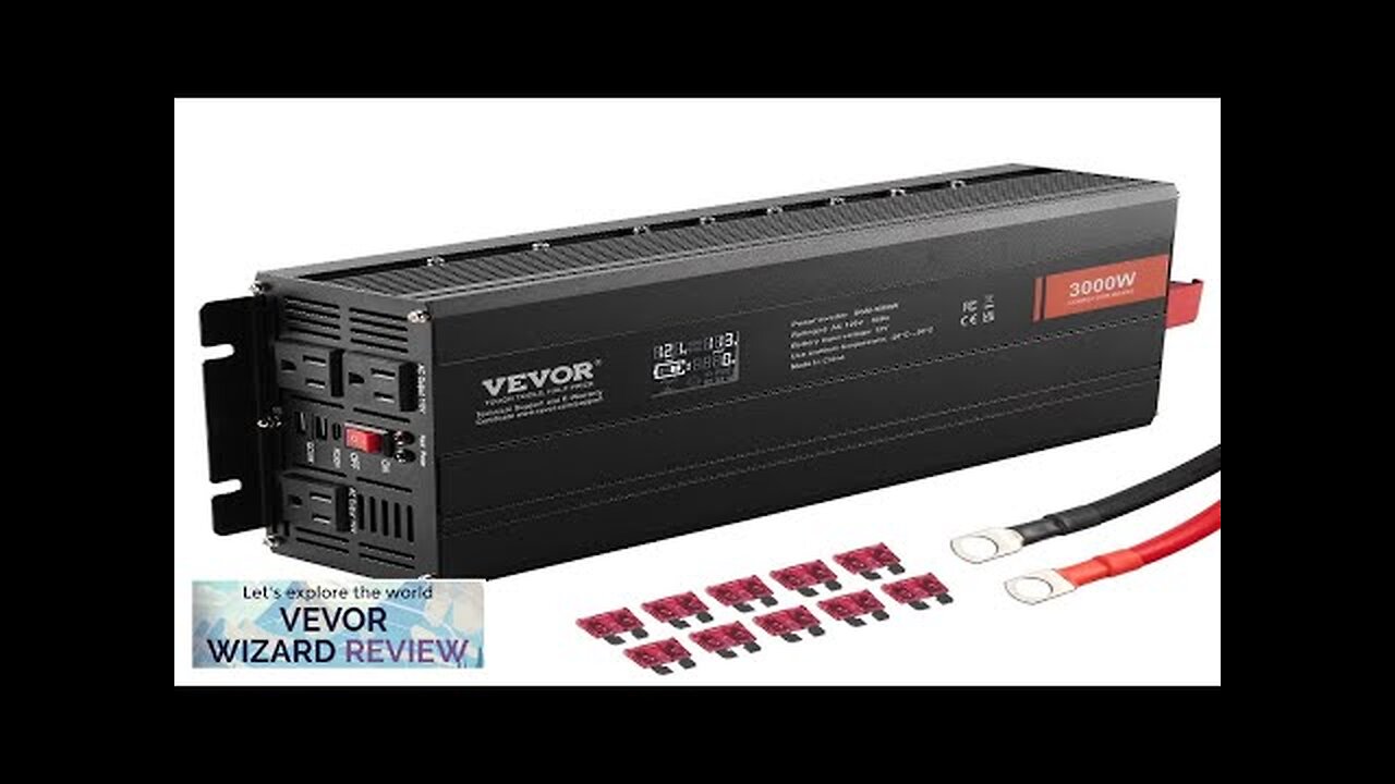 VEVOR Modified Sine Wave Inverter 3000Watt DC 12V to AC 120V LCD Review