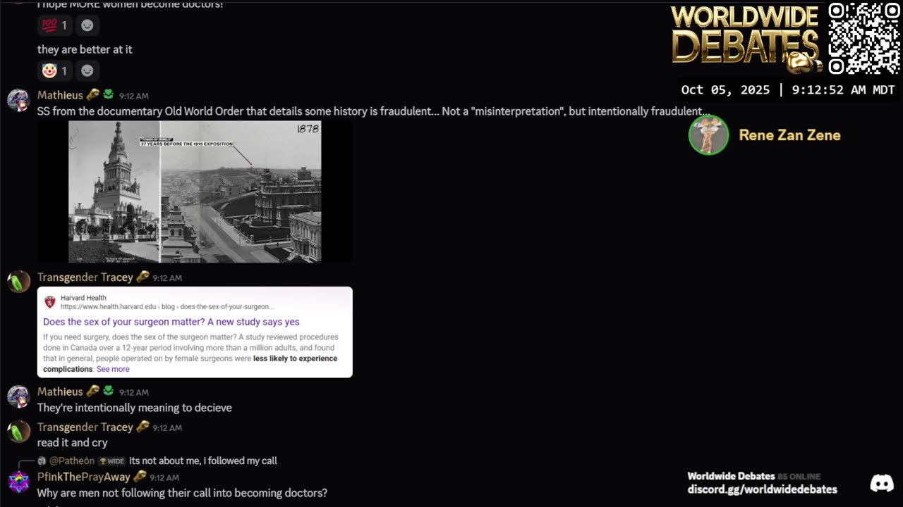 0098 WIDESTREAM - Worldwide Debates - YouTube/Twitch/Rumble