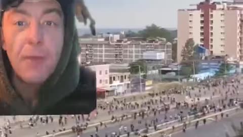 Tanzania people storming the airport to stop the parasites.