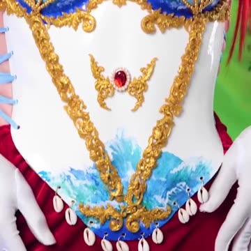 Behold this sea-inspired corset masterpiece 😍💙