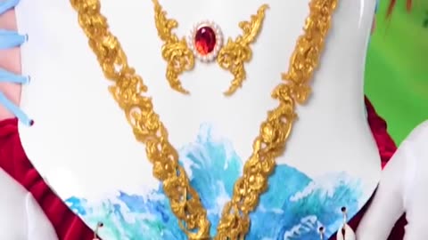 Behold this sea-inspired corset masterpiece 😍💙