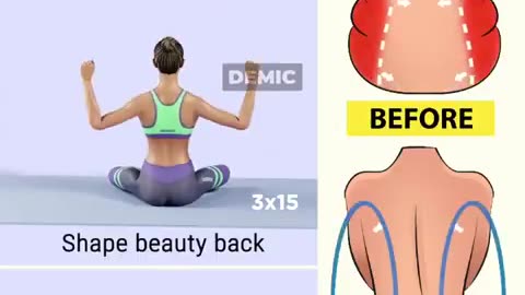 Sculpt Your Back in 5 Minutes a Day🏋️‍♀️💪🔥