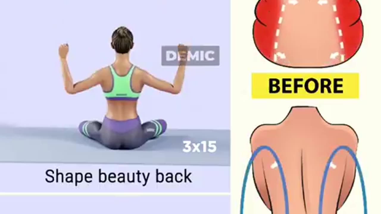 Sculpt Your Back in 5 Minutes a Day🏋️‍♀️💪🔥