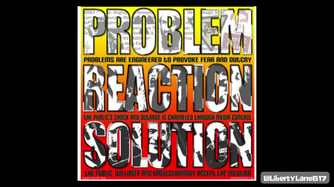 Hegelian Dialectic: Problem>Reaction>Solution ~ The Playbook