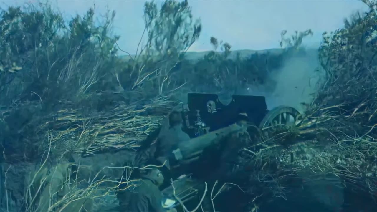 US Artillery Units In Position 1918