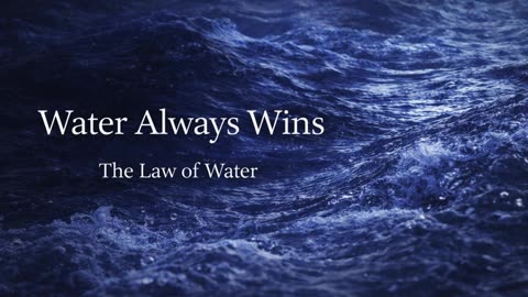 Water Always Wins – How Power Actually Works