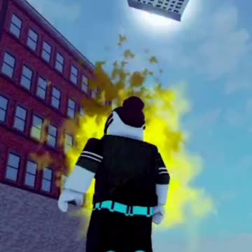 I'm omnipotent, threw the building into the sky #roblox #gaming #funny #omnipotent