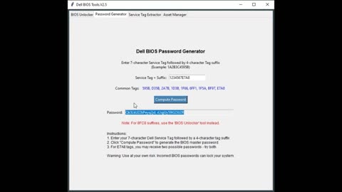 DELLBIOSTOOLS APP VERSION 2.5 UPDATED