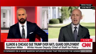 CNN: "Is it the case... you are profiling brown people?" Stephen Miller: "What a dumb question."