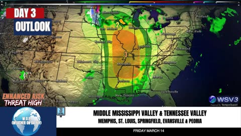 🌪️ Regional Severe Storm Outbreak Friday! Intense Winds & Tornadoes: 3/12/25 #shorts #weatherupdate