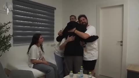 Guy Gilboa Dalal at the first meeting with his family