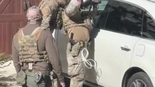 Multiple alleged impede caravan members were chased to their home, had their window broken,