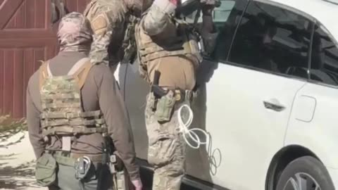 Multiple alleged impede caravan members were chased to their home, had their window broken,