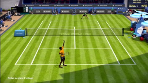 Top Spin 2K25 Federer Crazy Rally And Beatiful Backhand Winner On The Run Online