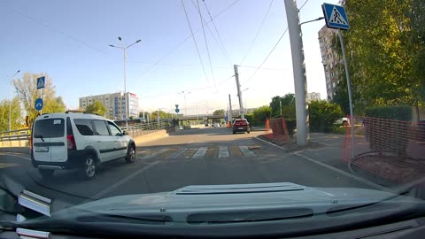 Car Hits a Little Boy on a Scooter