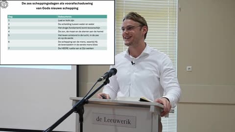 Kenneth Johannes - De zes scheppingsdagen als voorafschaduwing van Gods nieuwe schepping!