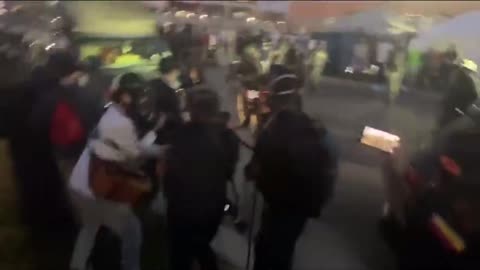 Anti-ICE protesters outside Broadview, IL ICE facility