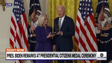 Former Rep. Liz Cheney awarded Presidential Citizens Medal - ABC News