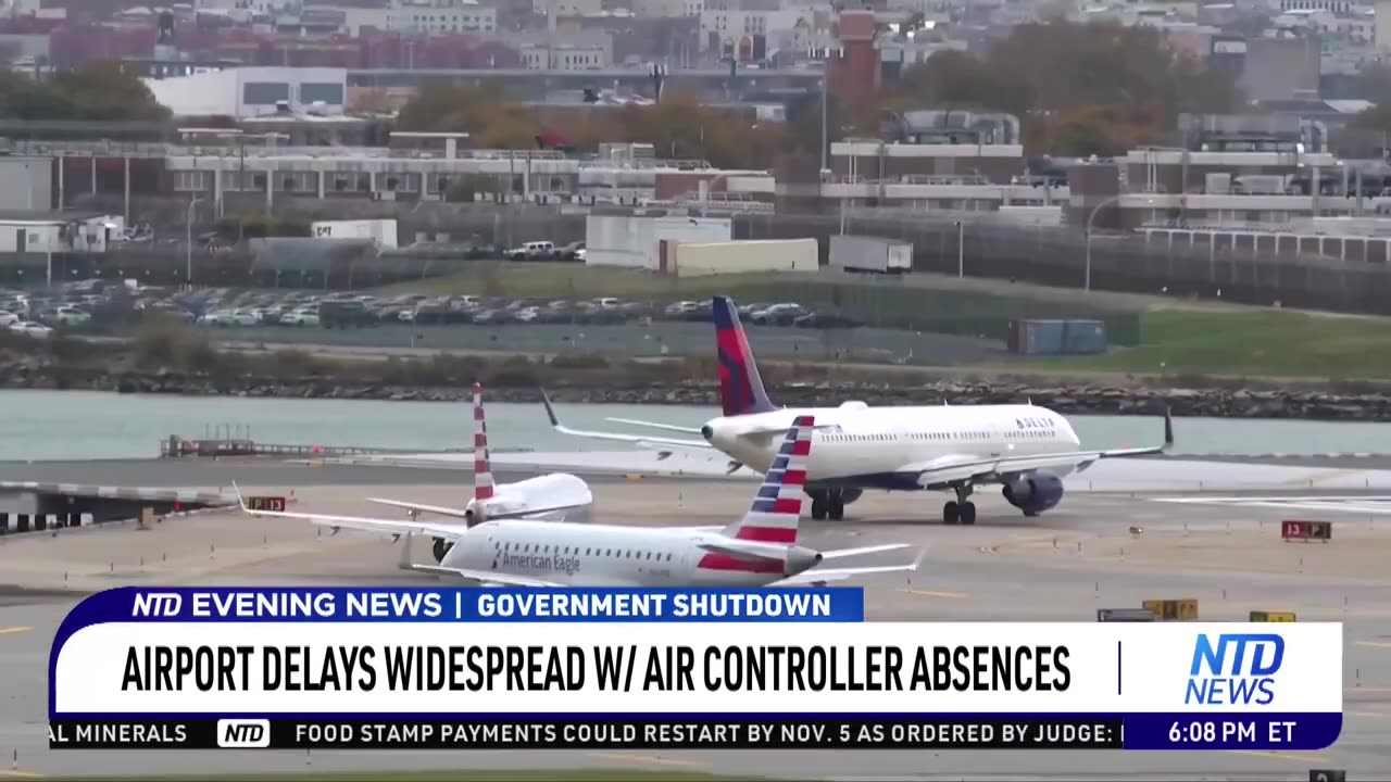 Airport Delays Widespread With Air Controller Absences
