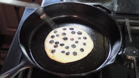 Fluffy Sourdough Blueberry Pancakes | Easy Homemade Breakfast