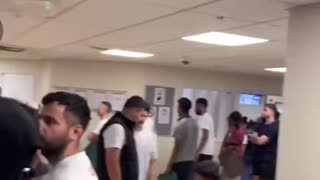 Footage from inside Wethersfield migrant camp in Essex. It looks like a summer camp,