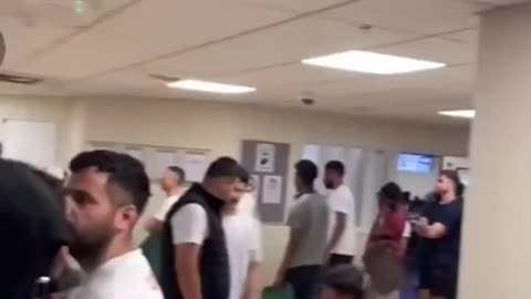 Footage from inside Wethersfield migrant camp in Essex. It looks like a summer camp,