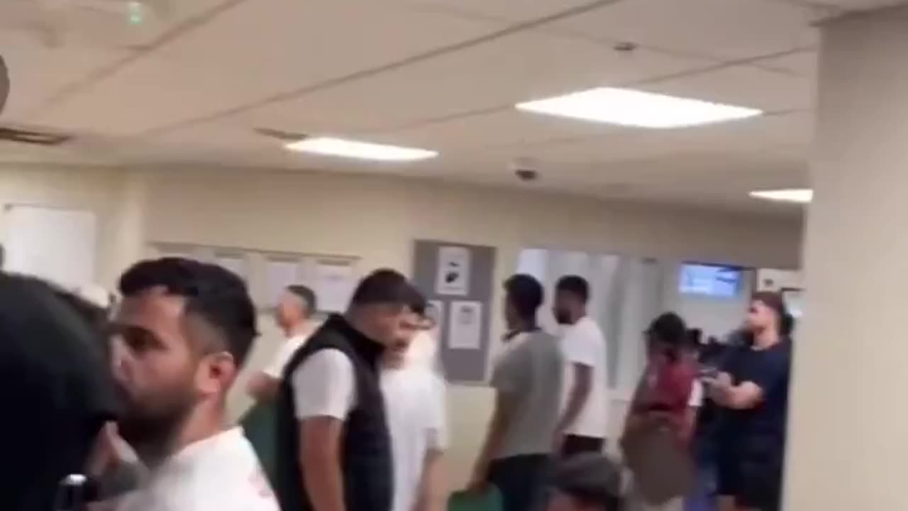 Footage from inside Wethersfield migrant camp in Essex. It looks like a summer camp,