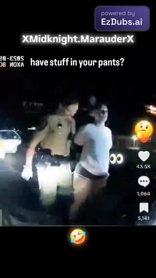 Woman claims she has a fat pussy when police see and feel crack in her pants