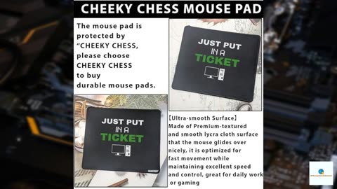 CheekyChess Just Put in A Ticket Mouse Pad