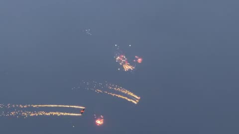 Performance of the Swedish aerobatic team Team Thunder at the Sanicole Airshow (Belgium)