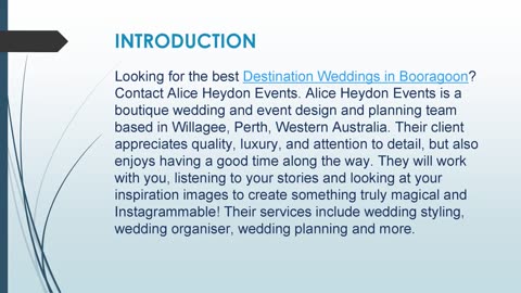 Best Destination Weddings in Booragoon