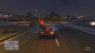 GTA 5 - Funny Motor Bike Glitch On My Car Roof How Does This Even Happen LOL - Grand Theft Auto V
