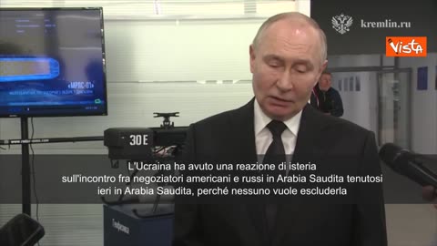 NOTIZIE DAL MONDO Putin; “Isteria fuori luogo, nessuno vuole escludere l’Ucraina dai colloqui di pace' "L'Ucraina ha avuto una reazione di isteria sull'incontro fra negoziatori americani e russi in Arabia Saudita