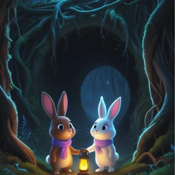 The Haunted Burrow 🐇 | Scary but Sweet Rabbit Story for Kids | Urdu Fairy Tale | Moonlight Mystery
