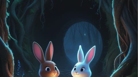 The Haunted Burrow 🐇 | Scary but Sweet Rabbit Story for Kids | Urdu Fairy Tale | Moonlight Mystery