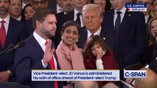 Senator JD Vance Sworn In As Vice President (VIDEO)