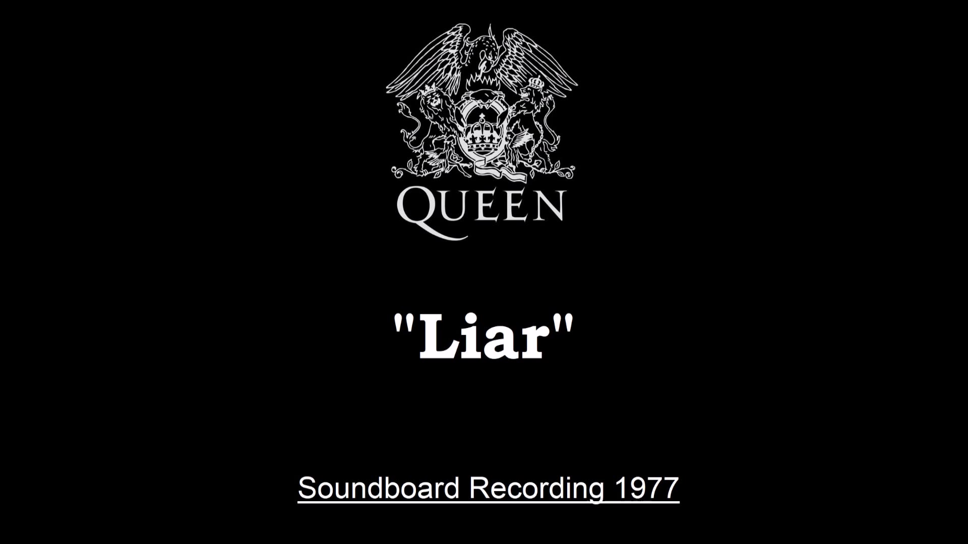 Queen - Liar (Live in Houston, Texas 1977) Soundboard