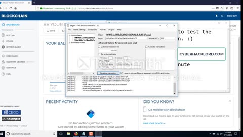 Real Fake BTC sender software Fake BITCOIN sender software Fake BTC Generator Tool