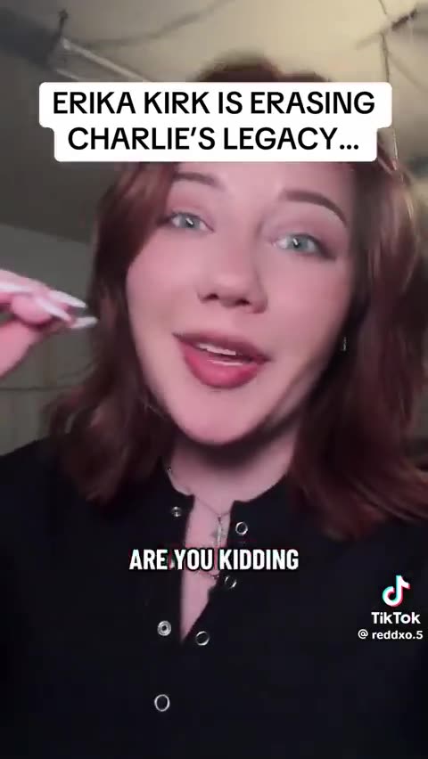 Meidas Charise Lee ~ ERIKA KIRK IS ERASING CHARLIE'S LEGACY..