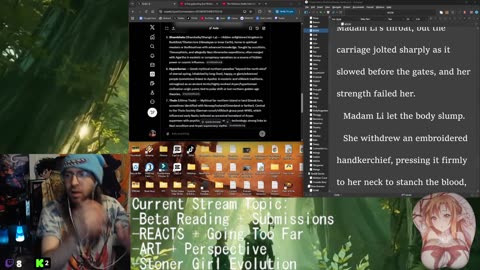 READ ME!!!!!!!| Beta Reading + REACTS + Commentary + Writing: Living Weapons | Drawing: Perspective | Stoner Girl Evolution