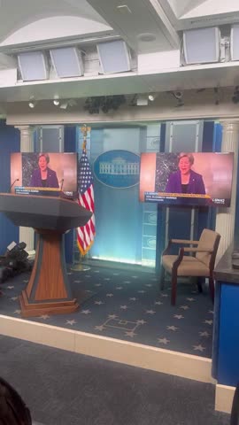 WH is now streaming a montage in the briefing room of Dems previously opposing a shutdown