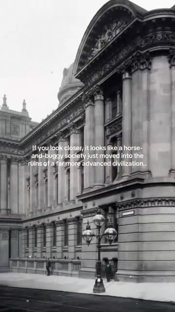 A HORSE-AND-BUGGY SOCIETY MOVING INTO THE RUINS OF AN ADVANCED CIVILIZATION