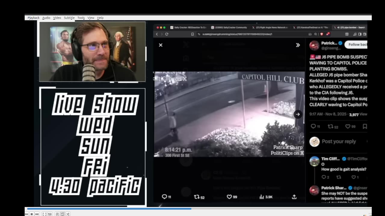Did Kash Patel Fire FBI Agent To Cover For J6 - Pipe Bomber - Forensics Peg Capital Police - Suspect Waived At Capital Police Friend